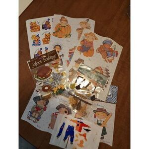 VTG Lot 10  Sheets Fall, Autumn, Halloween, Thanksgiving, Fall Festival Turkey